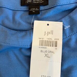 NEW J Jill sleeveless cotton dress - periwinkle blue